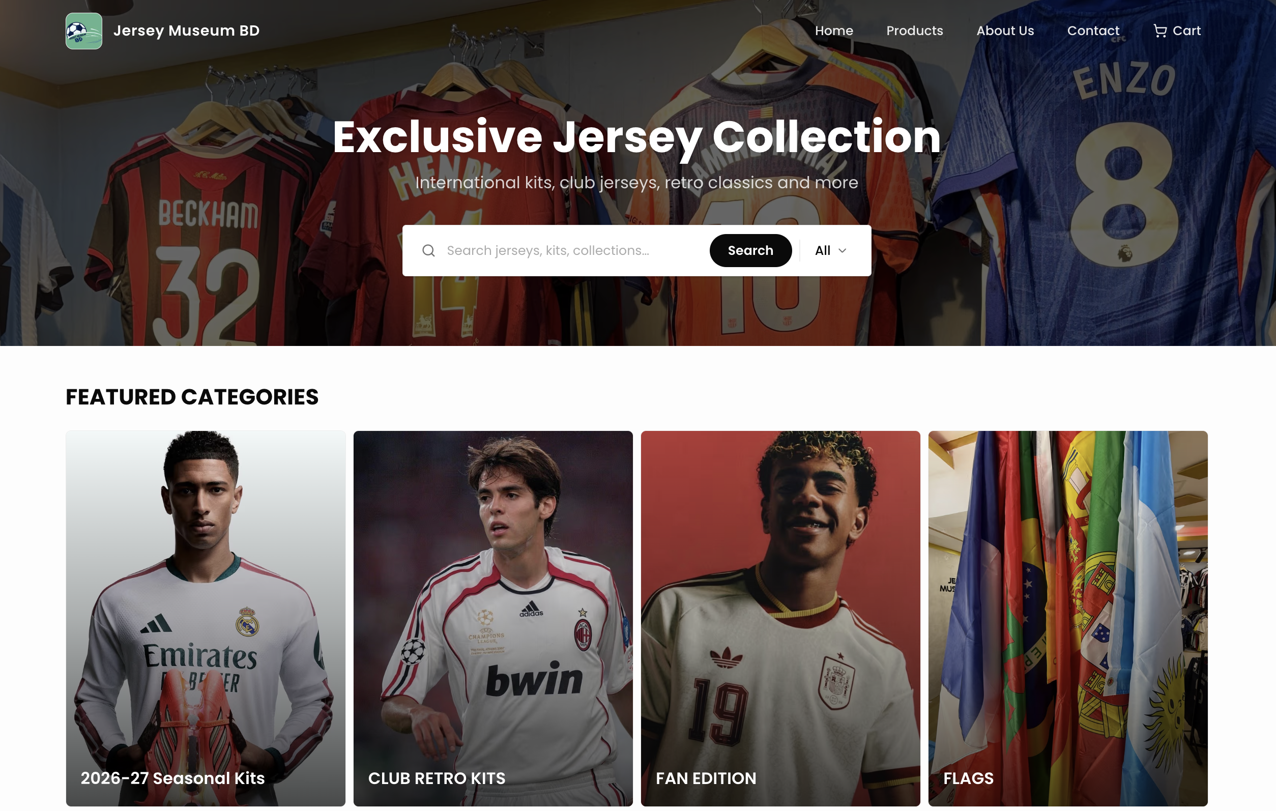 Jersey Museum BD — Sports Jersey E-Commerce screenshot 1